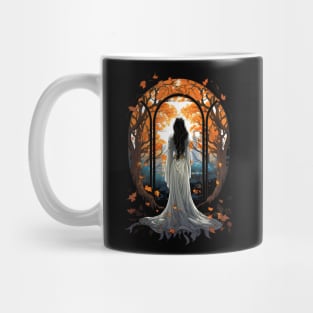 Elven Maiden in a Luscious Garden - Fantasy Mug